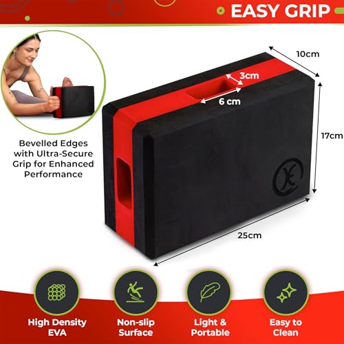 Yoga Block with Integrated Resistance Band, Innovative Design Premium 2in1 Multipurpose EVA Foam Brick for Stretching, Yoga, Pilates, Strength Training, Physio & Rehab by Smart Block - Image 6