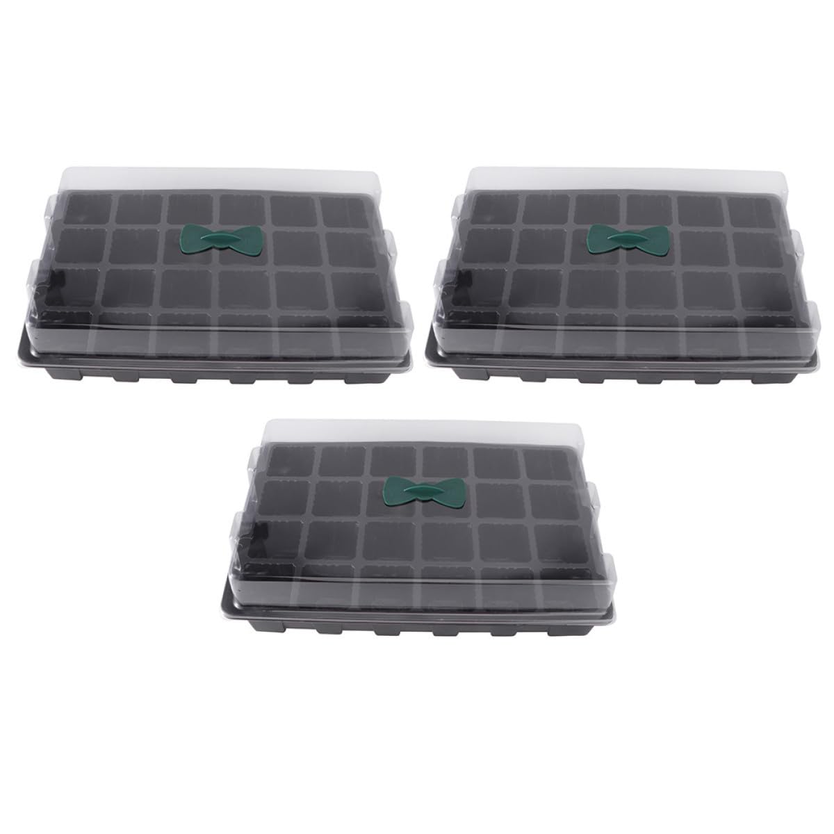 Toyvian 3juegos Bandejas para Germinación y Siembra Bandeja de Jardín para Cultivo de Plántulas Caja de Germinación de Plantas