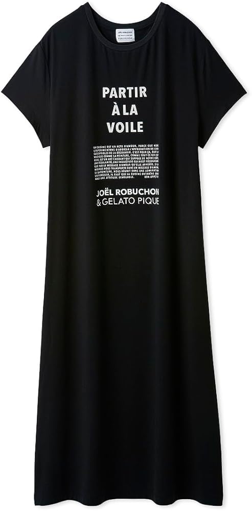 ジェラートピケ⭐️新品JOEL ROBUCHON 今季　ワンピースブラック接触冷感 ジェラートピケ⭐️新品JOEL ROBUCHON 今季 ワンピースブラック接触冷感