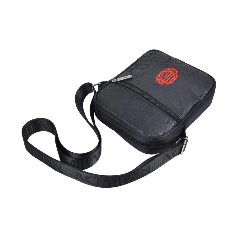 Ac Milan 143414 Milan, Bolso Unisex Adulto, Negro