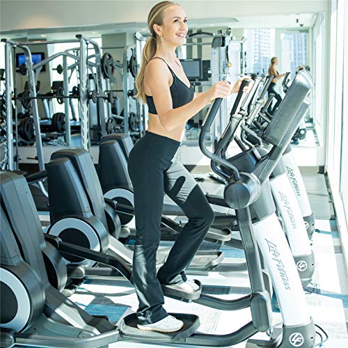 Houmous S-Xxxl 29''31''33''35'' Inseam Women's Cotton Bootcut Pants Inner Pocket(Petite-29 Inseam-Black, X-Large) #TOP4