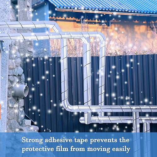 2in x 40FT Pipe Insulation Foam Tape,Self Adhesive Pipe Wrap Insulation Tape with Aluminum Foil,Waterproof Water Pipe Wrap Insulation Tape for Winter Cold Hot Water Pipes
