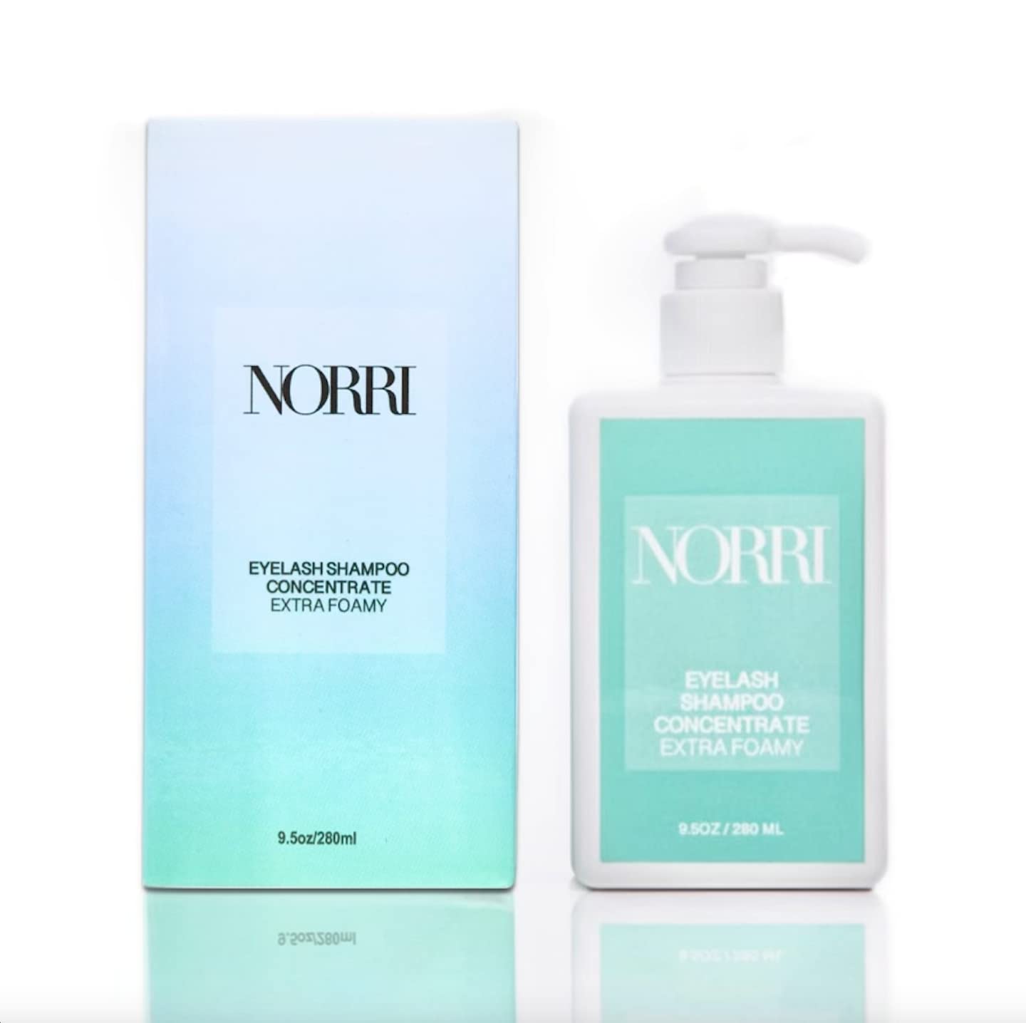 NorriLash Shampoo Concentrate - 9.5oz / 280ml (1 Bottle makes 64oz) - Value Size