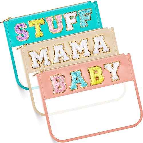 Pochettes transparentes à fermeture éclair pour ranger les collations et le maquillage sans désordre