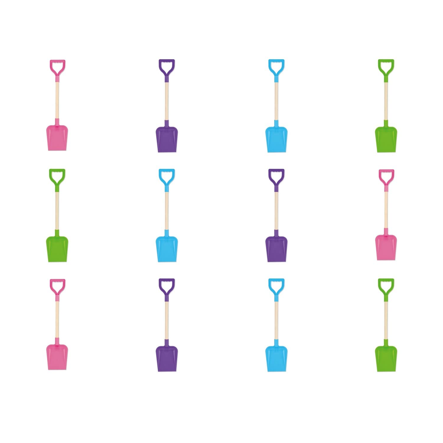 Wilton Bradley12 Pack of Wooden Shaft Spades 22"