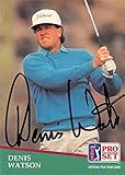 Denis Watson autographed golf card (PGA Tour, Zimbabwe, SC) 1991 Pro Set #63
