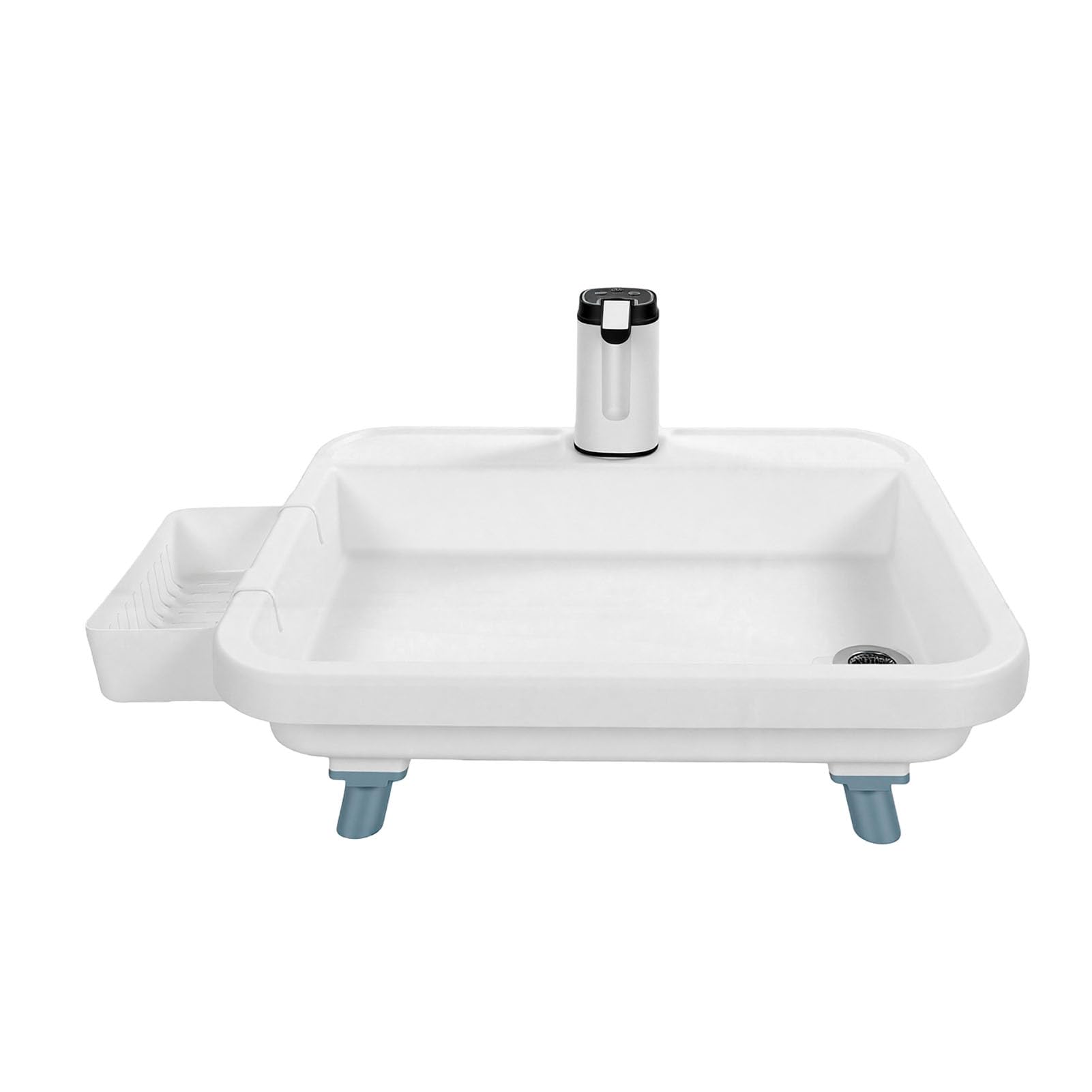 RiToEasysports Fregadero Portátil, Estación de Lavado de Manos Portátil con Soporte Desmontable para Tienda de Campaña RV Camping