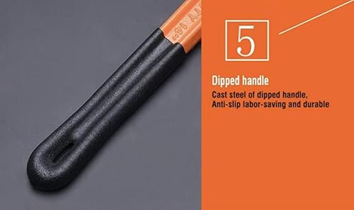 Miniatura 6 de Edward Tools Llave de tubo - Herramienta de llave de plomería de acero tratado térmicamente resistente - Mandíbula de gancho forjado para un agarre