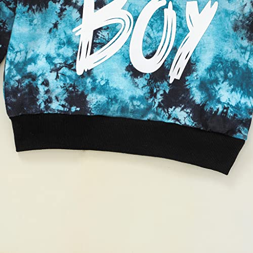 Toddler Baby Boy Clothes Long Sleeve Tie-dye Hoodie Sweatshirt Top + Jogger Pants Outfit Set Fall Winter Sweatsuit4