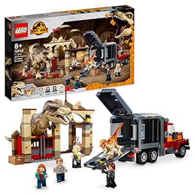 LEGO 76948 Jurassic World Fuga de los Dinosaurios T. rex y Atrocirraptor, Set de Construcción Grande con Camión, Juguete para Niños de 8 Años | Ya disponible en tu tienda friki favorita! En mundofriki.es!
