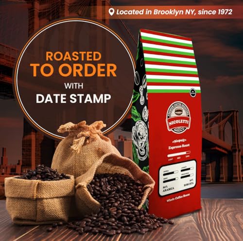 Nicoletti Coffee Espresso Napoli Roast 2lb En Grano miniatura 5