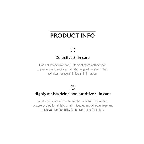 Miniatura 3 de MISSHA Super Aqua Snail Essential Moisturizer de 44fl oz de extracto de slime de caracol previene y recupera daños en la piel y fortalece la barrera