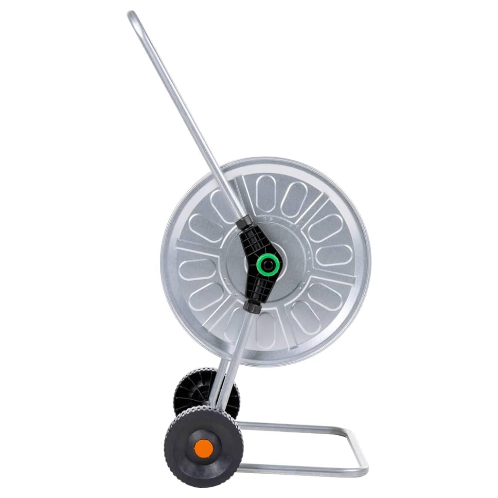 vidaXL Chariot pour enrouleur de tuyau de 80 m 1/2" ou 50 m 3/4" acier, enrouleur de tuyau d’eau, chariot de tuyau avec roues, enrouleur de tuyau sur roues