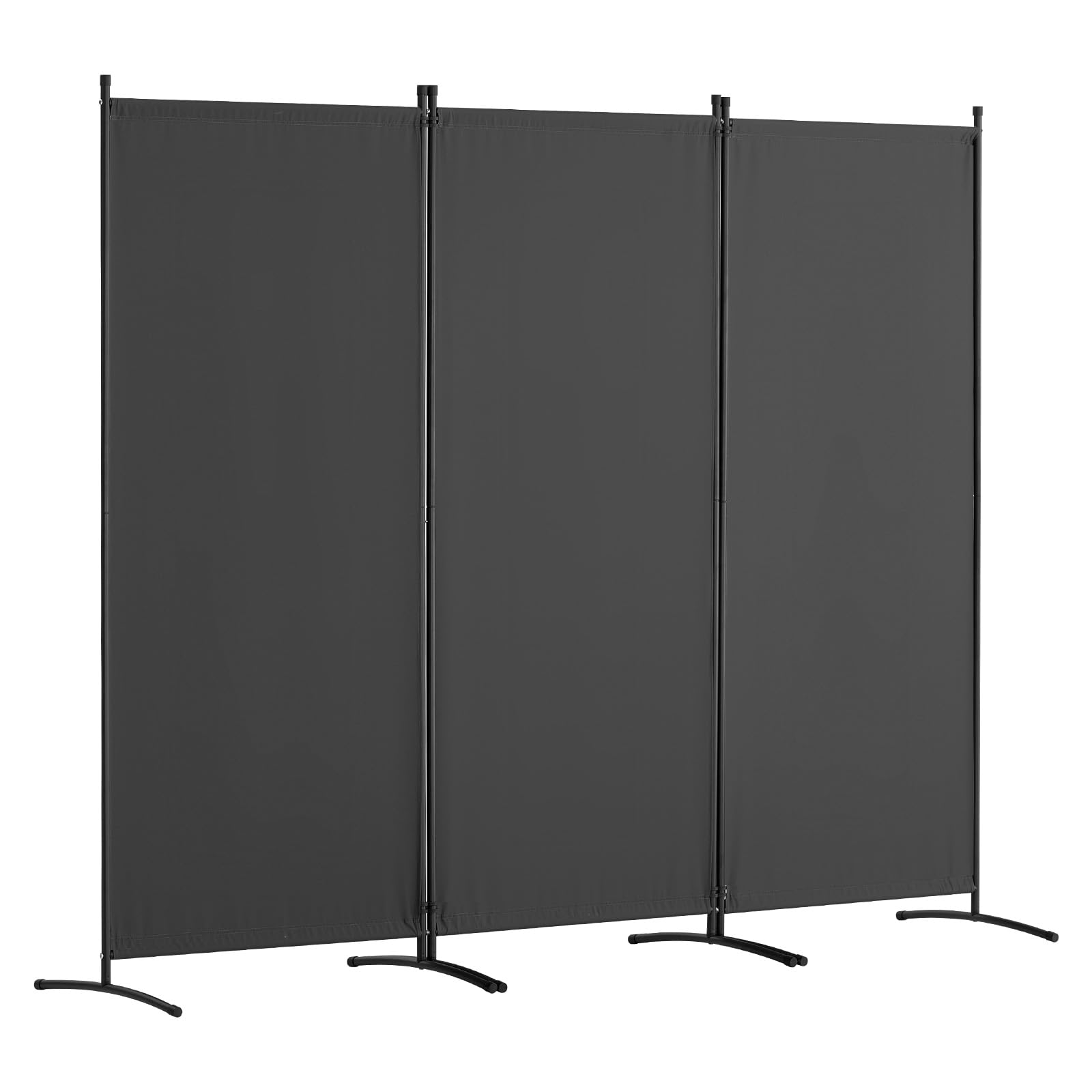VEVOR Cloison de séparation en tissu, séparateur de pièce pliable à 3 panneaux, paravent de confidentialité intérieur pour bureau, chambre, salle à manger, maison, autoportant, 228 x 52 x 184 cm, gris