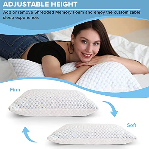 Almohada espuma viscoelástica ajustable tamaño Queen miniatura 4