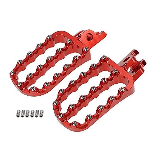 Motorcykel Rider Pedals Fotstöd Footpegs Foot Pinnar för HONDA CRF250 CRF 250 L 2012-2021 2019 2018 2017 2016 2015 2014 2013 wodnmd (Color : Red)