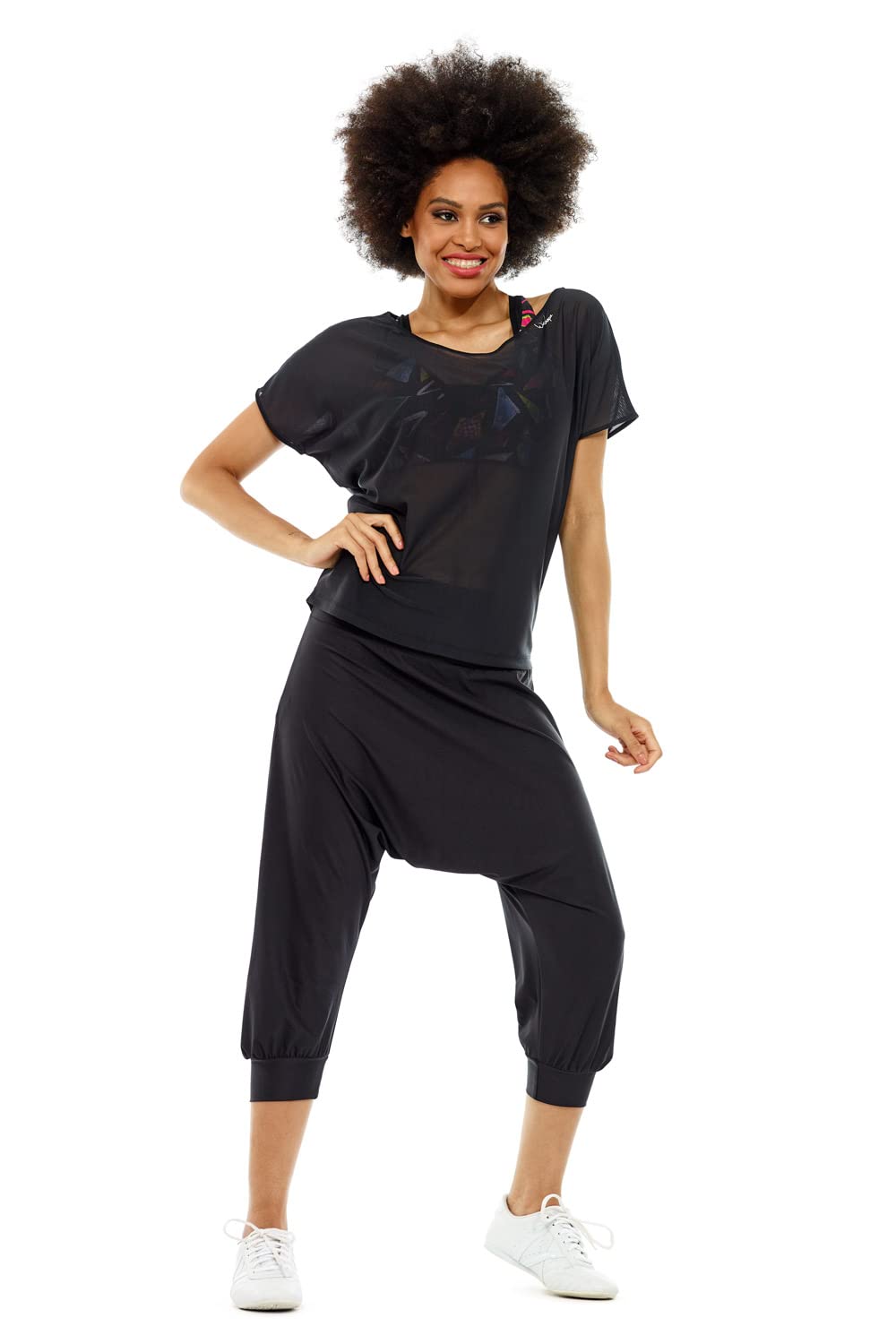 WINSHAPE Winshape Damen Funktionelles, Leicht Transparentes Mesh-Dance Top Dt105 T-Shirt Donna (Pacco da 1)