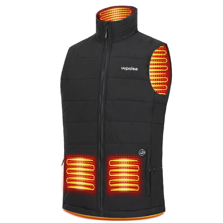 uupalee Heated Vest with Included Battery Pack Women's / Men's Medium