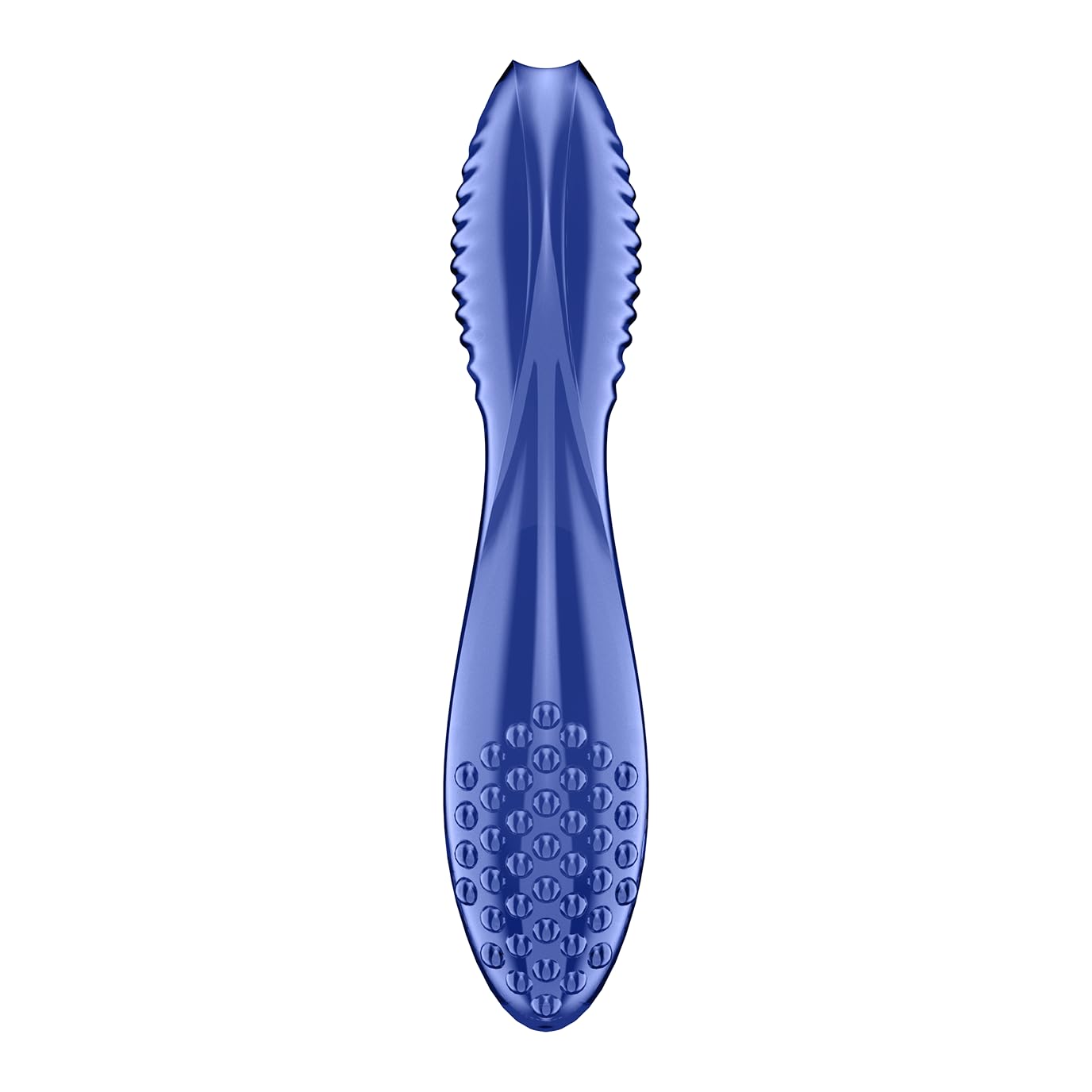 Satisfyer Dazzling Crystal 2 Dildo de cristal | Juguete sexual de cristal de 20 cm con texturas | Para el punto G | Con control de temperatura | Vidrio de borosilicato | Transparente y resbaladizo