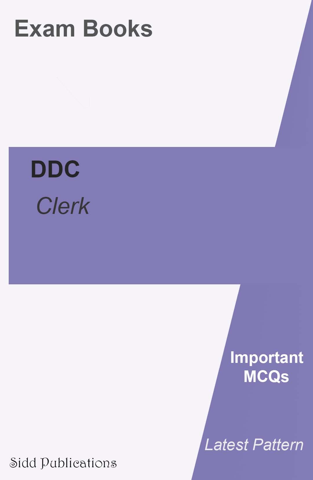 DDC Clerk Exam Book