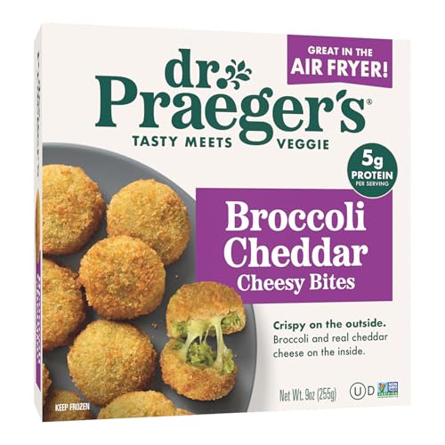 DR PRAEGERS Broccoli Cheddar Cheesy Bites, 9 OZ