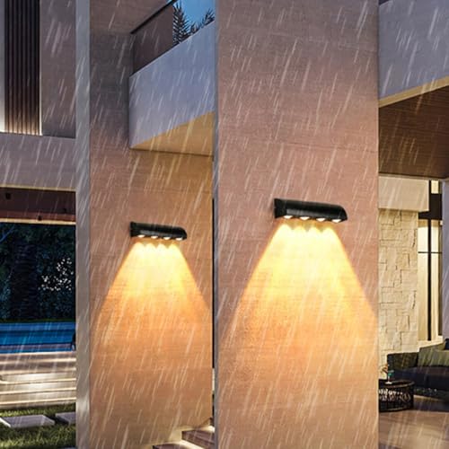 Aplique de pared LED para terrazas y patios modernos que crea un ambiente exterior único