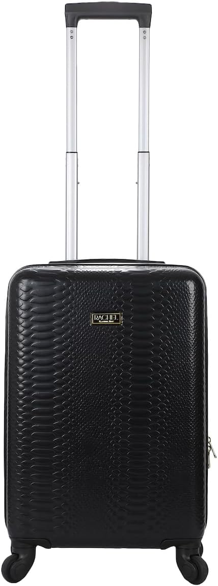 Bioworld Rachel Roy 20 Black Snakeskin Hard Cover Carry-On Luggage