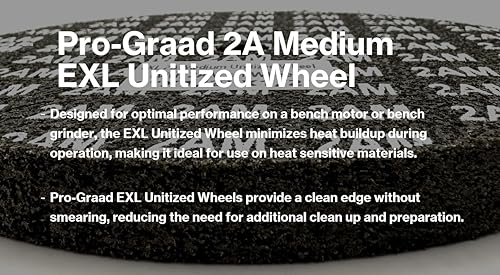 Image of EXL Unitized Wheel, Silicon Carbide, 6 inch Diameter x 1 /4 inch Wide x 1 /2 inch Arbor, 2A Medium | 17498 | (Pack of 1)