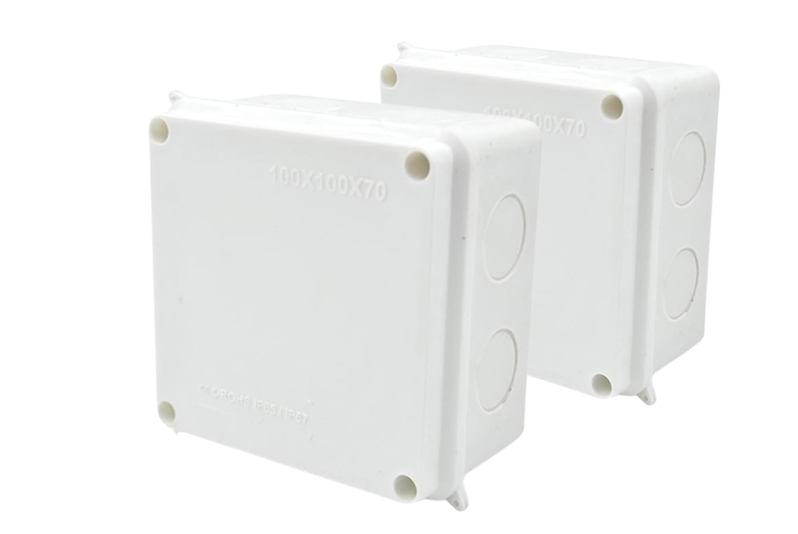 junction box for cctv waterproof outdoor enclosure case for electronic projects pack of (2)