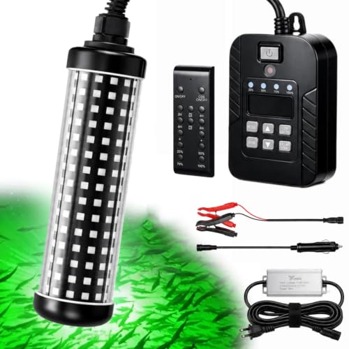 Tuanse Underwater Fishing Light with Timer & Remote 36w Green LED - image 1