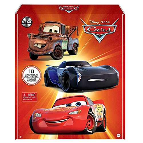 Disney Pixar Cars Die-Cast Mini Racers 10-Pack Vehicles, Miniature Racecar Toys For Racing, Small, Portable, Collectible Automobile Toys Based On Cars Movies, For Kids Age 3 And Up #TOP4
