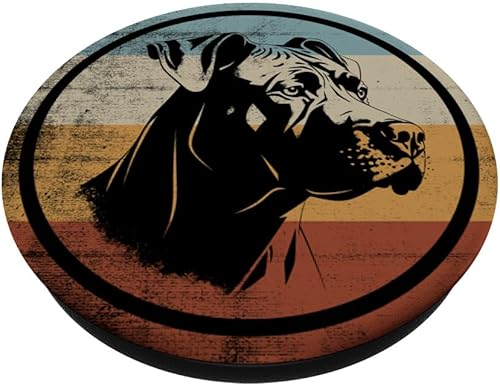 Miniatura 2 de Retro Vintage Graphic Presa Canario Dog PopSockets Swappable PopGrip
