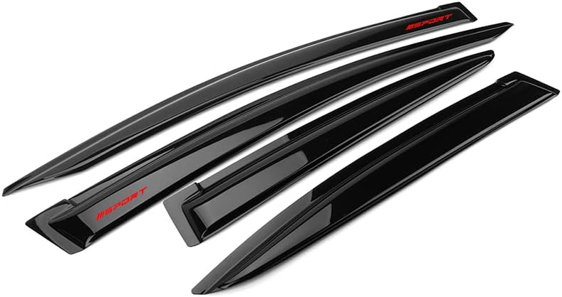 EVPROXP - Visera de protección contra la lluvia compatible con Civic Sedan 4DR 2012-2015, deflector de ventilación de ventana lateral, teñido