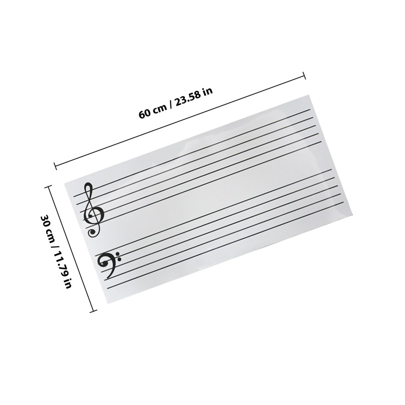 Alasum Adesivi Musicali Magnetici Note per Lavagna Bianca, Pvc Leggero e Scrivibile, per Insegnamento Musicale e Performance