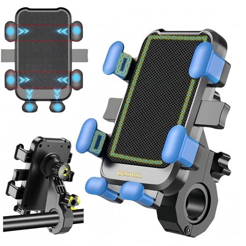 BOSHIZL Six Claws Motorcycle Bike Bicycle Harley Electrical Scooter Cell Phone Handlebar Holders for Mounting Compatible 4.5