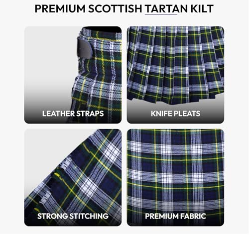 Image of Authentic Scottish Men's Tartan Kilts - Highland Light Weight Value Kilt | Embrace Your Heritage with Comfort
