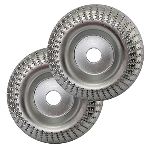 Disque de meuleuse pour meulage du bois 4 pouces arbre 16mm lot de 2 pièces HHRFCS