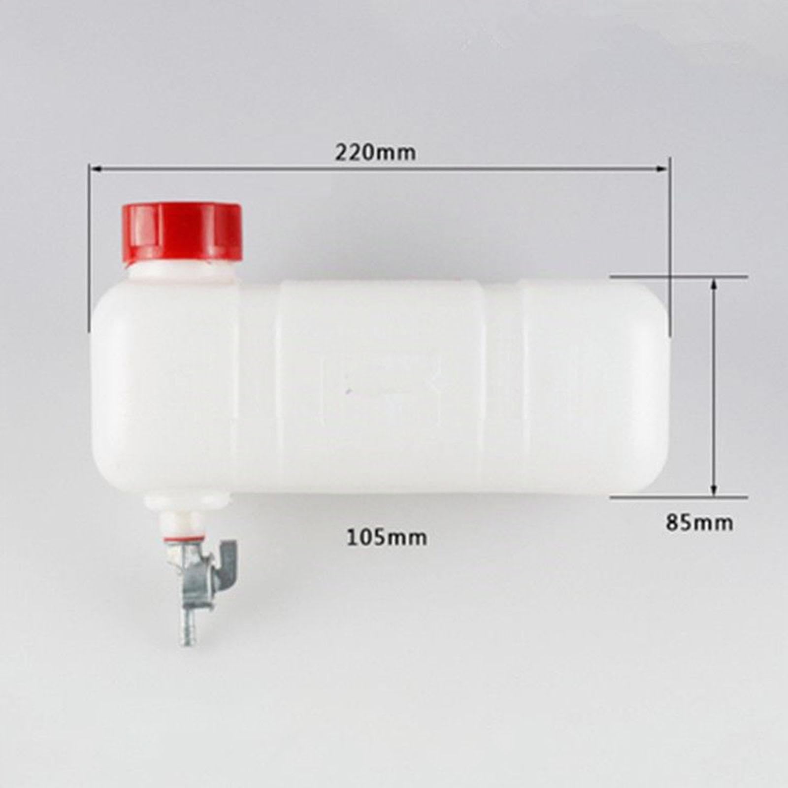 F Fityle Réservoir de Carburant pour Tondeuse, Ensemble de Réservoir de Carburant, Bouteille de Mélange, Pot d'Huile de Moteur à Essence avec Robinet pour 1E40F 1E43F 445F, avec 1 Tuyau d'Huile