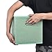 VC CUCINE Foldable 6 Packs Light Green Cloth Fabric Storage Drawers Bins,Collapsible Basket Cube for Home Closet Bedroom Containers Set With Two Mental Handle