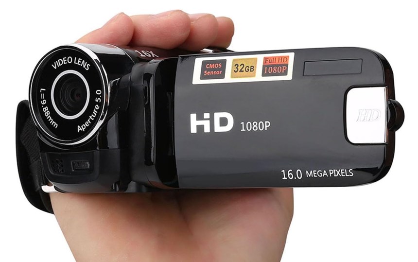 Digitale Camcorder, Full HD 270 ° Rotatie 1080P 16X High Definition Video DV Camera Professionele Opname Videocamera voor Home Party Outdoor Picknick Camping(Zwart