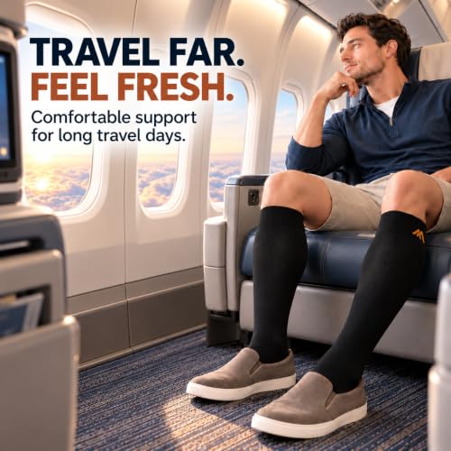 Are Compression Socks Good for Varicose Veins? 7 FuelMeFoot 3 Pack Copper Compression Socks - Compression Socks Women & Men Circulation - Best for Medical,Running,Athletic, Travel, Flying, Long Flights, Business Trips, Commuting & Daily Wear (S/M)