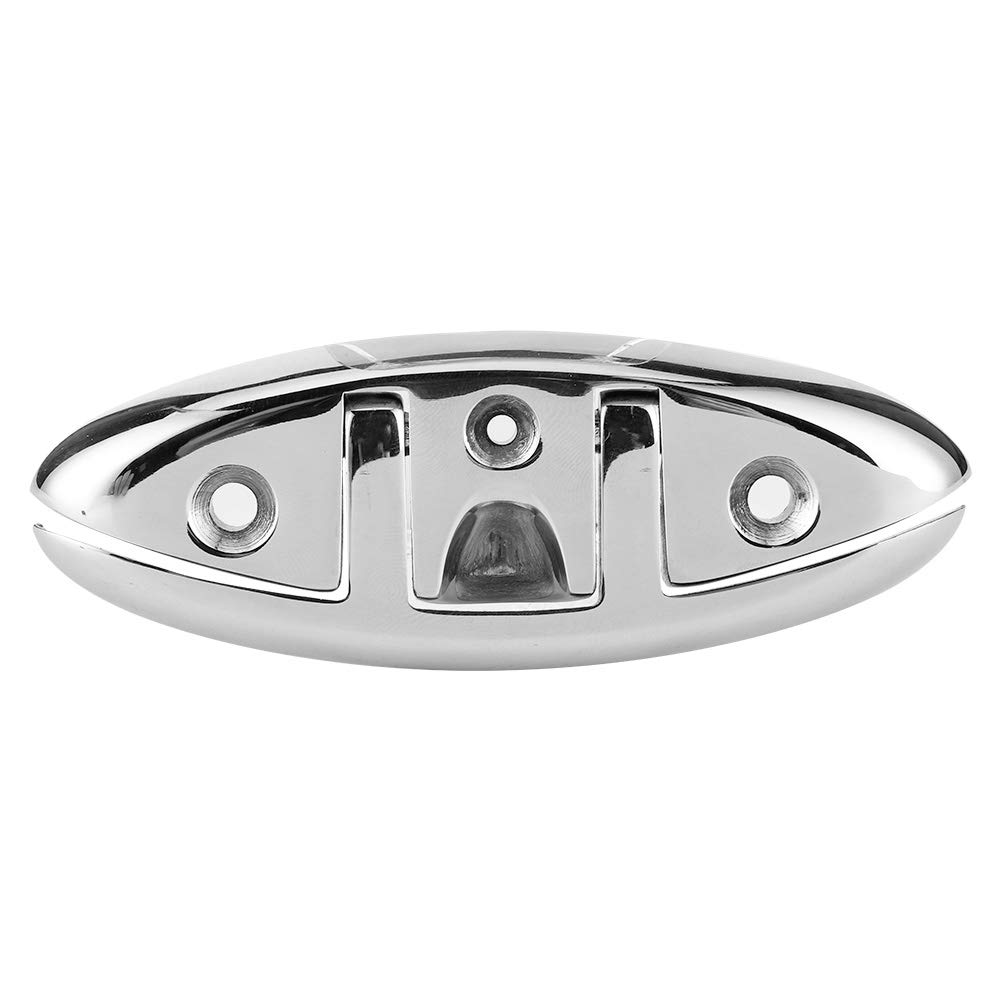Akozon Lampada sollevamento 5 pollici, pieghevole, per barche e barche in acciaio inox 316, accessorio marino, accessorio per barche