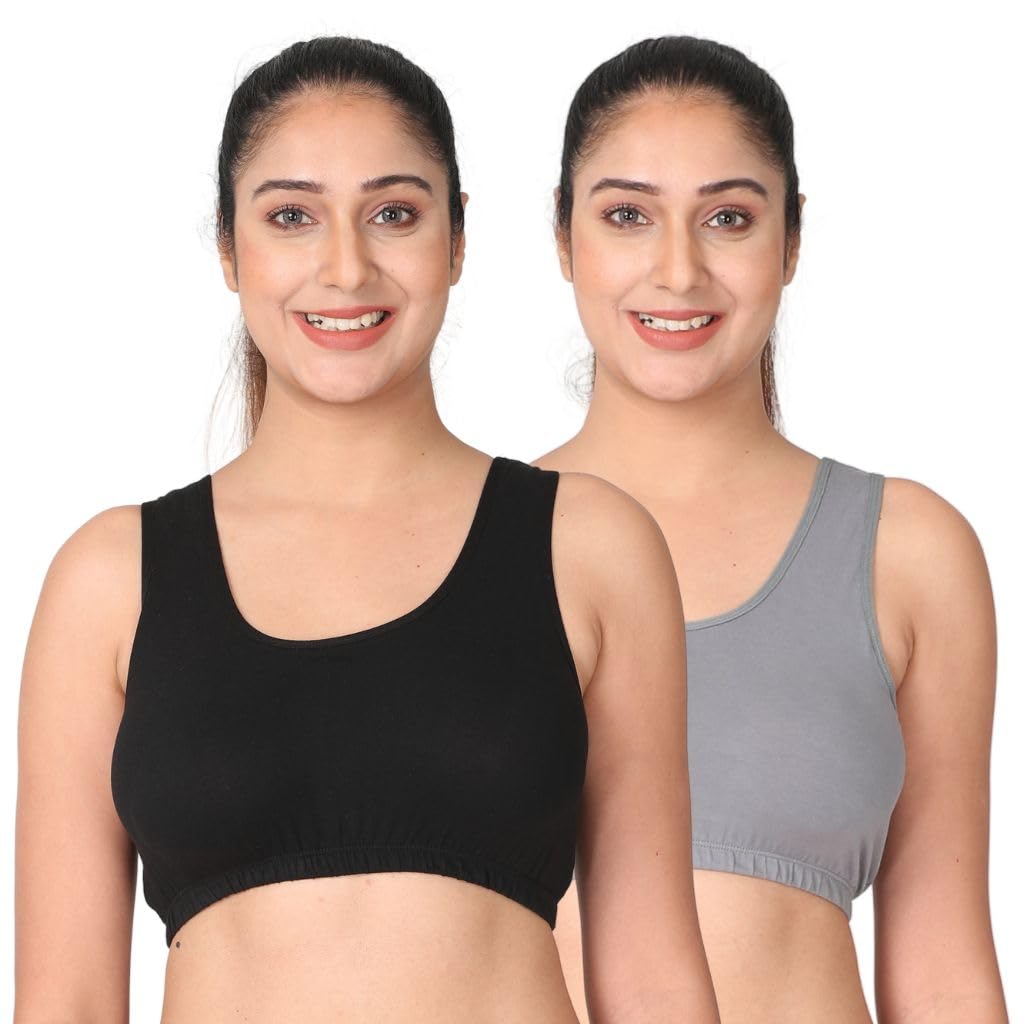 adira | Night Bra for Women Plus Size | Heavy Breast Bra to Wear at Home | Comfortable Bra | Wirefree & High Coverage | Sleep Support | Plus Size Bra | Pack of 2-picture-25