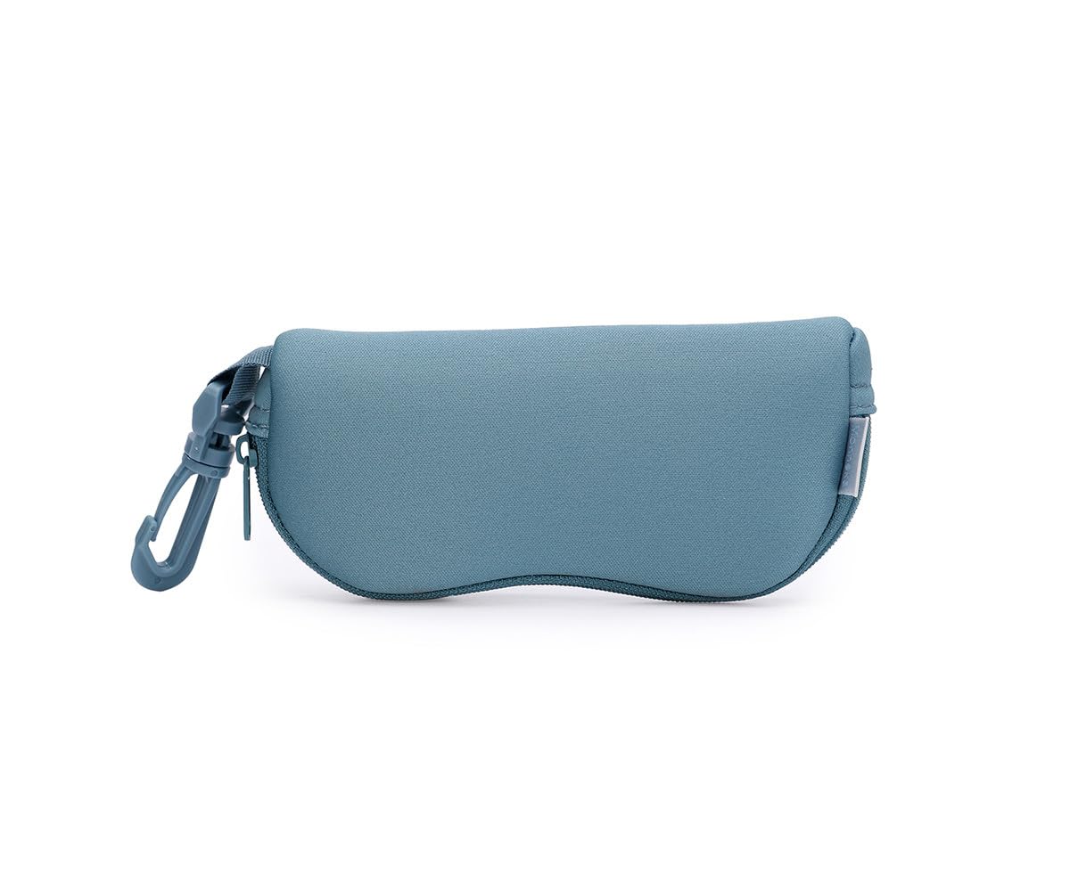 Occhiali da Sole per Bambini | Protezione UV400 Cat. 3, Anti-Riflesso Anti-Graffio – Montatura Ergonomica Policarbonato – Custodia, Cordino Silicone e Panno Pulizia | Azure 1 a 3 anni