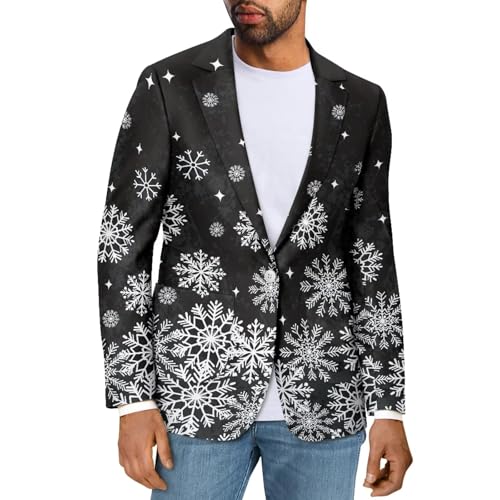 INSTANTARTS Men's Casual Blazer One Button Men's Casual Blazer Jackets Lightweight Daily Blazers Stylish Soft