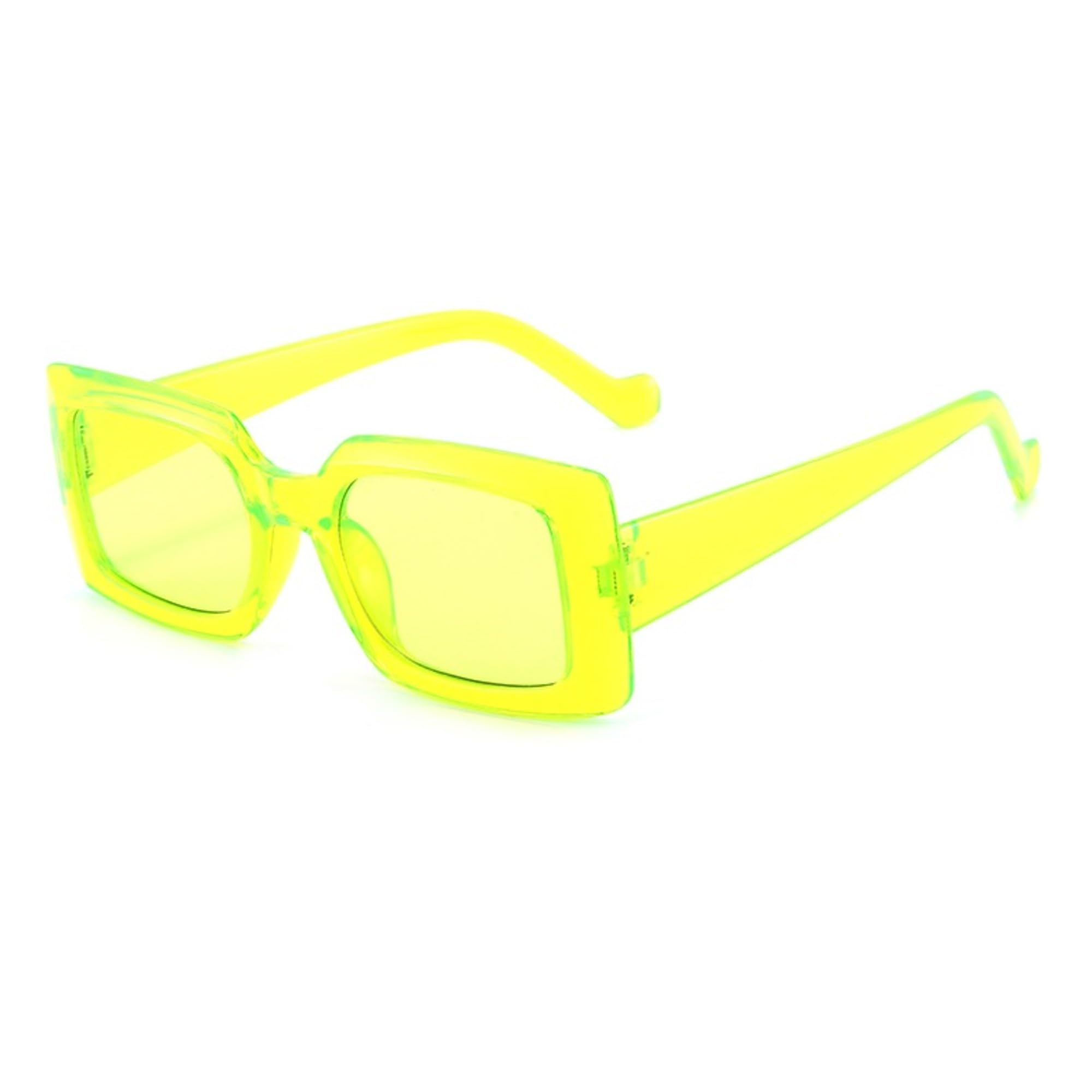 AUGEN Klassische rechteckige Kunststoff-Sonnenbrille, Unisex, UV-400-geschützt, Größe M (207)