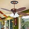 ELFCAB 2 PCS Vintage Carved Flower PU Ceiling Medallion For Light Fixtures And Ceiling Fans 10-1 - View #11