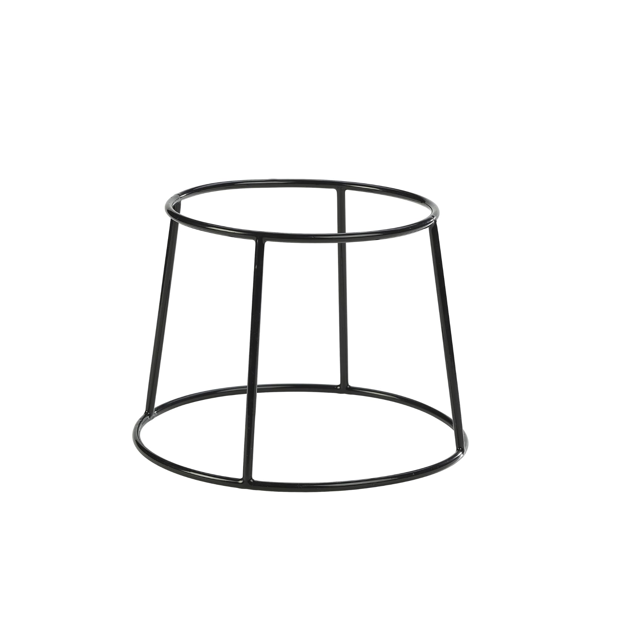 Genware Black Anti-Slip Round Buffet Riser, Single