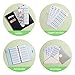 Ndsox 60PCS Expense Tracker Budget Sheets for A6 Budget Binder, A6 6-Holes Budget Sheets for Cash Budgeting, Budget Planner Inserts Paper Refill Accessories for Ledger Book Money Wallet, Green