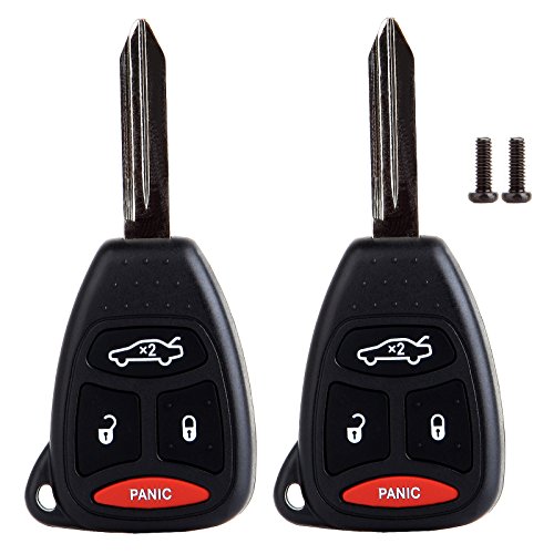 Best Cyber Monday 🔥 ECCPP OHT692713AA 2X Flip Key Fob 4 Buttons Keyless Entry Remot Replacement for Chrysler 300 Aspen Key Remote 300 Car Keys for Dodge Charger Durango for Jeep Commander Grand Cherokee OHT692714A